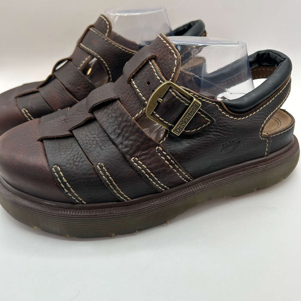 DR. MARTENS RARE VINTAGE 8332 fisherman leather sandals MADE IN ENGLAND US 10 - Picture 9 of 16
